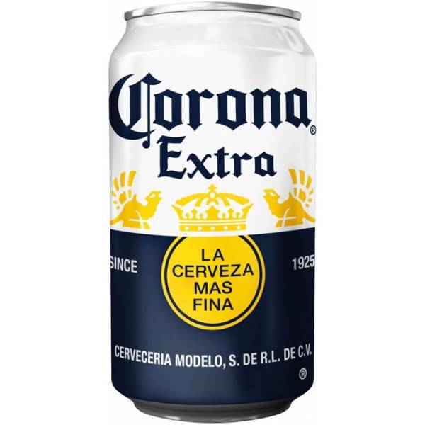 Пиво Corona в банке светлое 0,33л 4,5% 