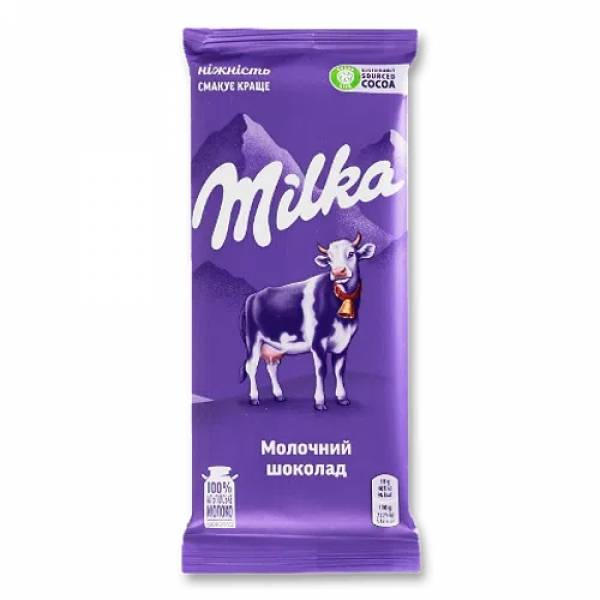 Шоколад молочный Milka 90г