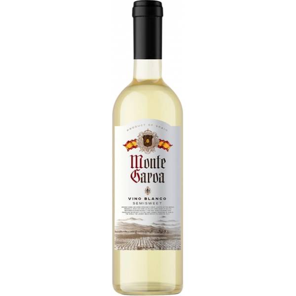 Вино Monte Garoa semisweet white біле напівсолодке 10.5% 0,75л