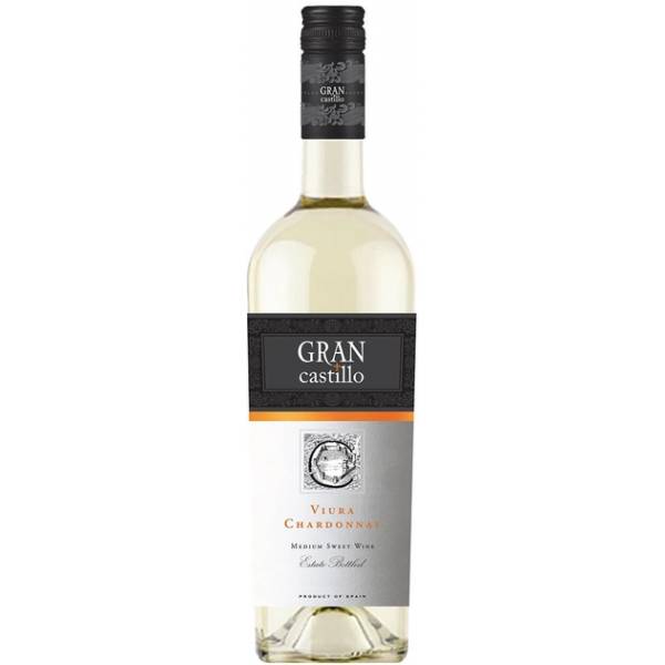 Вино Gran Castillo Viura-Chardonnay біле напівсолодке 11% 0,75л