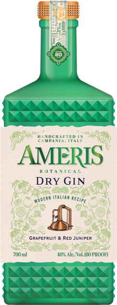 Джин Ameris Citrus Italian Recipe Green 0.7л 40%