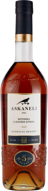 Коньяк Askaneli 5 зірок 0.5л 40%