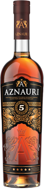 Aznauri 5 зірок 0.5л 40%
