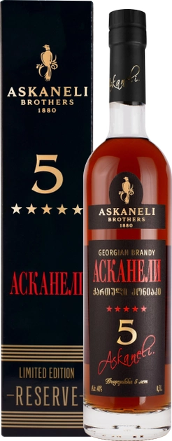 Бренді Askaneli Reserve Limited Edition 5 зірок у коробці