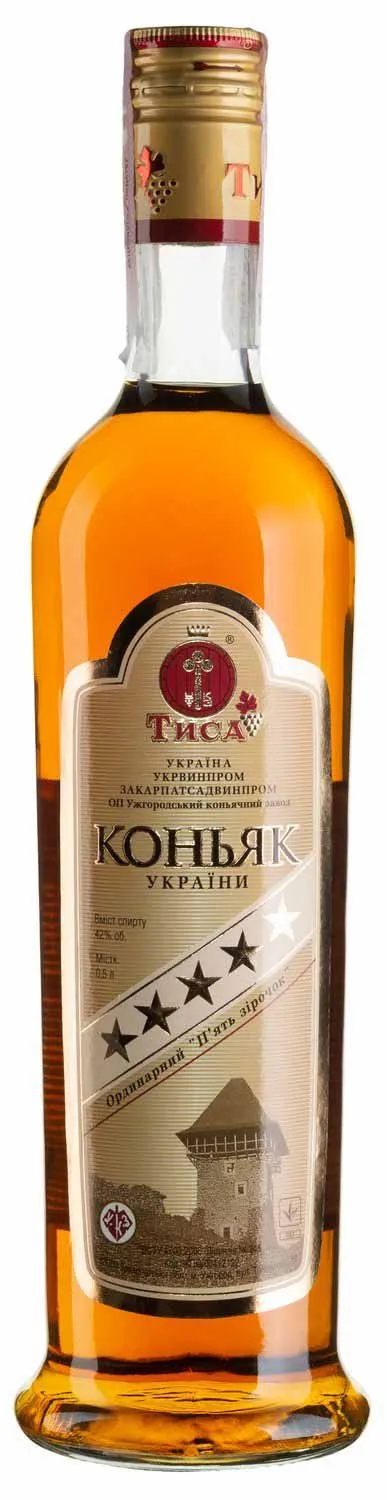 Коньяк Тиса 5 звезд 0.5л 42%