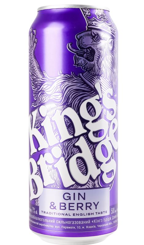 King's Bridge Gin Berry 0.5л 7%