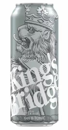 Напиток слабоалкогольный King's Bridge Джин Тоник 7% 0,5л
