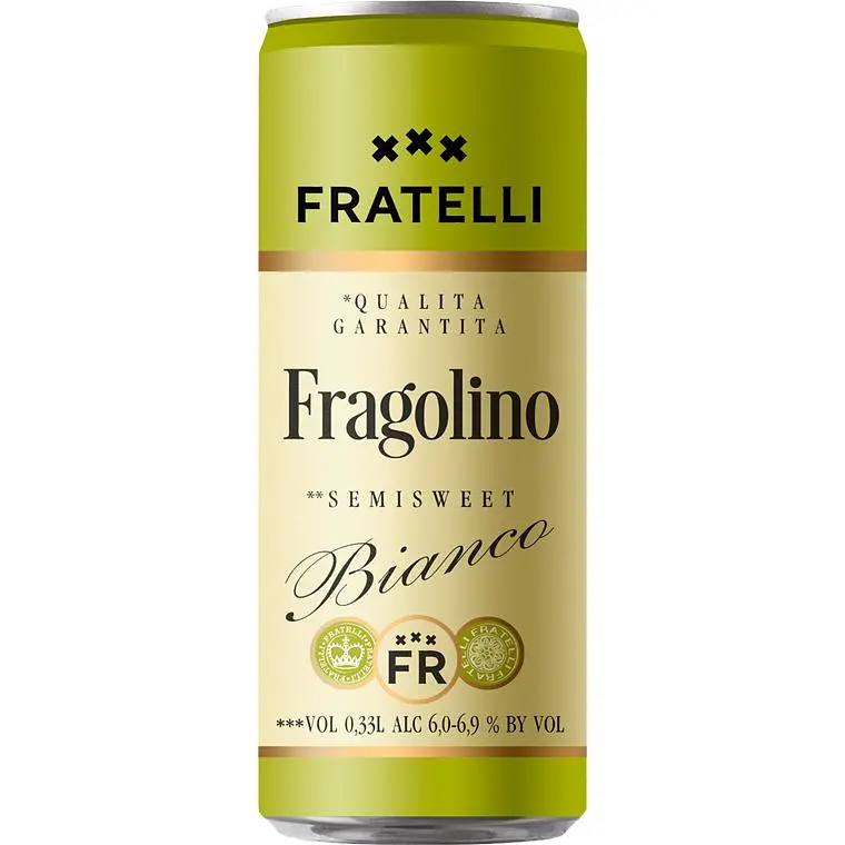 Фраголино Fratelli Bianco белое полусладкое 6.9% 0.33л