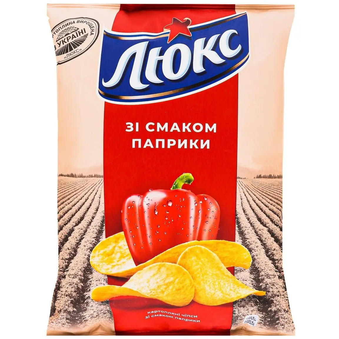 Чипси Люкс зі смаком паприки 133г 