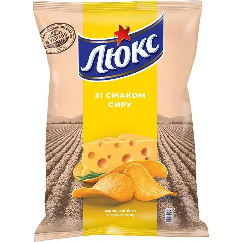 Чипси Люкс зі смаком сиру 133г 