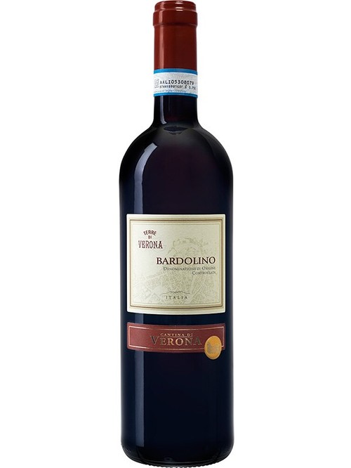 Вино Terre di Verona Bardolino DOC червоне сухе 12% 0.75л