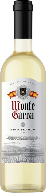 Вино Monte Garoa dry white біле сухе 11% 0.75л
