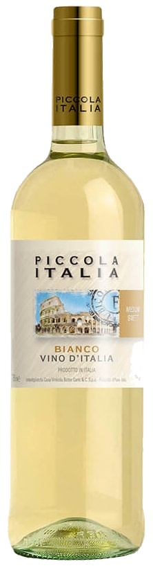 Вино Piccola Italia белое полусладкое 11% 0.75л