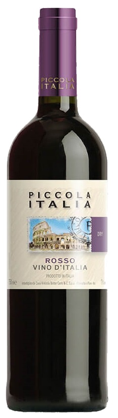 Вино Piccola Italia червоне сухе 11% 0.75л