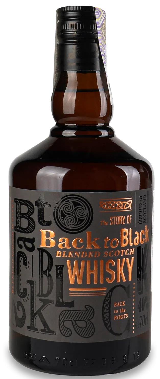 Віскі Back to Black Blended Scotch 0.7л 40%