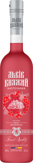 Настойка Львів Княжий Журавлина 0.5л 40%
