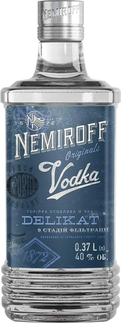Водка Nemiroff Деликат мягкая 0.37л 40%